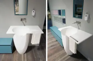 Раковина Antonio Lupi Talamo TALAMO3 cristalplant, цвет - белый