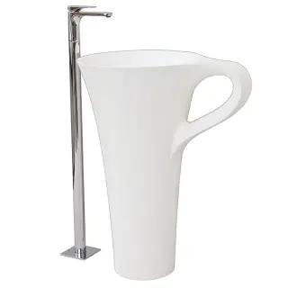 Раковина Art Ceram CUP OSL004.01;00 белый блестящий