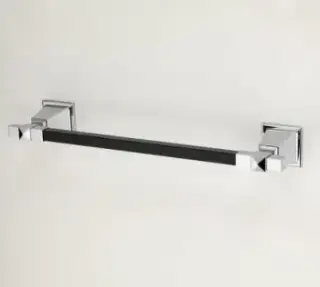 Держатель для полотенец Devon&Devon Time black TM308CRBL хром/черный