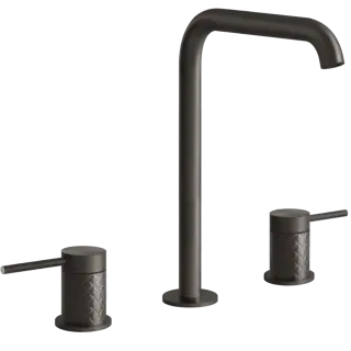 Смеситель для раковины Gessi INTRECCIO 54111#707 цвет-Black Metal Brushed PVD