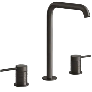 Смеситель для раковины Gessi TRAME 54311#707 цвет-Black Metal Brushed PVD