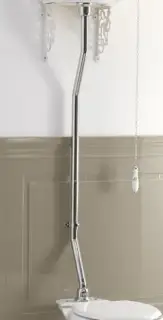 Труба соединительная для высокого бачка, d3.5*h149, хром