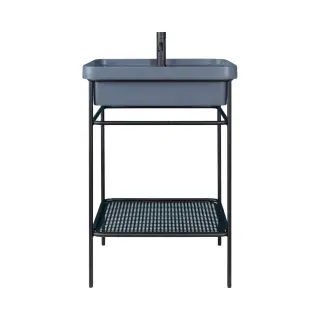 Консоль для ванной комнаты Art Ceram FUORI SCALA ACA056.17+TFL034.37;00+TFA007.17 nero matt/denim 37