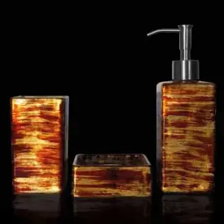 Аксессуар для ванной Glass Design Graffiti GRAFSETBS стекло, цвет - черный/серебро