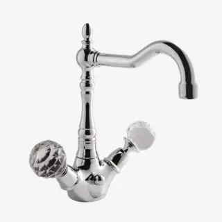 Смеситель для раковины Carlo Frattini Elizabeth Chic F5091CCR хром/ хрусталь