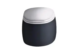 Унитаз Agape Pear 2 ACER0897WZG внутри белый, снаружи темно-серый (RAL7021)