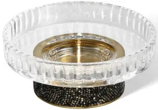 Мыльница Decor Walther ROCKS STS 0934341 прозрачный/темная бронза/матовое золото/кристаллы Swarovski