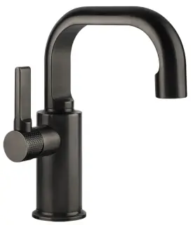 Смеситель для раковины Gessi INCISO 58008#707 цвет-Black Metal Brushed PVD