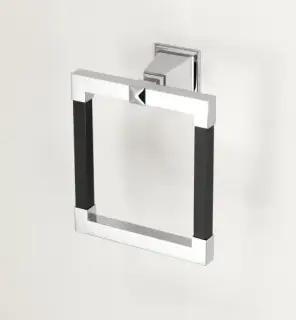 Держатель для полотенец Devon&Devon Time black TM307CRBL хром/черный