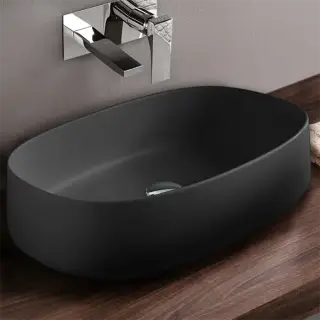 Раковина Art Ceram COGNAC 55 COL003.17;00 черный матовый