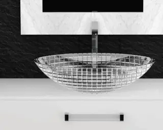 Раковина Glass Design LUXOR LUXORROT01 стекло прозрачное