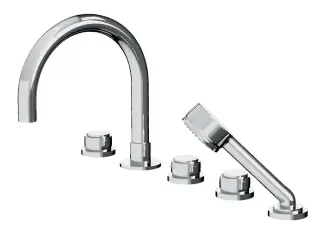 Смеситель для ванны Cristal&Bronze ALLIANCE C29-A1-3305 хром