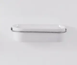 Полка для ванной Agape BUCATINI ABUC0181 керамика, цвет белый, нержавеющая сталь