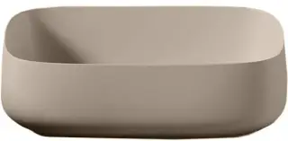 Раковина Art Ceram COGNAC QUADRO 56 COL009.41;00 marrone matera opaco