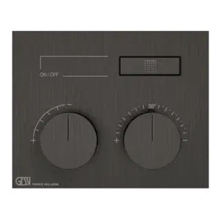 Термостат Gessi HI-FI 63002#707 Black Metal Brushed PVD
