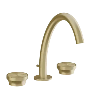 Смеситель для раковины Gessi ORIGINI 66013#727 цвет-браш.латунь PVD