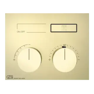 Термостат Gessi HI-FI 63002#710 цвет-латунь PVD