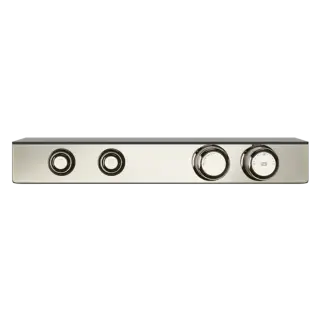 Термостат Gessi HI-FI ECLECTIC 65252#720 NICKEL PVD, полочка-черное стекло