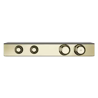 Термостат Gessi HI-FI ECLECTIC 65252#710 латунь PVD, полочка-черное стекло