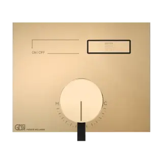 Смеситель для душа Gessi HI-FI MIXER 63061#735 Warm Bronze PVD