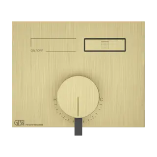 Смеситель для душа Gessi HI-FI MIXER 63061#727 цвет-браш.латунь PVD