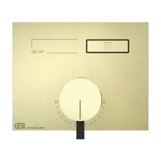 Смеситель для душа Gessi HI-FI MIXER 63061#710 цвет-латунь PVD