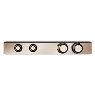 Термостат Gessi HI-FI ECLECTIC 65252#030 Медный PVD, полочка-черное стекло
