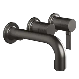 Смеситель для ванны Gessi INCISO 58342#707 Black Metal Brushed PVD