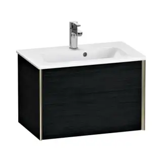 База под раковину Duravit XViu XV40780B116 Black Oak-16/рама champagne матовый-B1