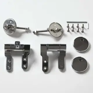 Петли для сиденья с механизмом плавного закрывания хром