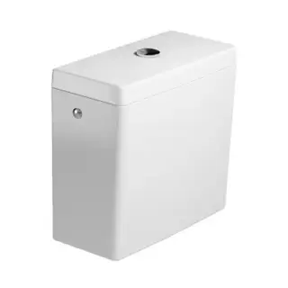 Бачок компакта бел. кн.хром, подвод воды сбоку белый
