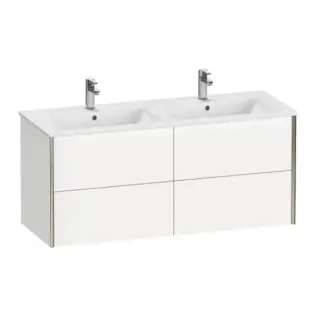 База под раковину Duravit XViu XV41290B118 белый матовый-18/рама champagne матовый-B1