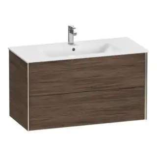 База под раковину Duravit XViu XV41270B121 Walnut Dark-21/рама champagne матовый-B1