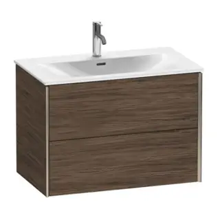 База под раковину Duravit XViu XV41340B121 Walnut Dark-21/рама champagne матовый-B1