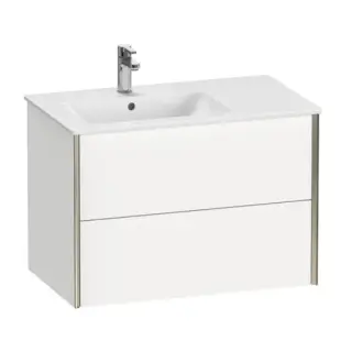 База под раковину Duravit XViu XV41590B118 белый матовый-18/рама champagne матовый-B1