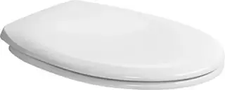 Сиденье для унитаза. мягк. опускание. белый/ нерж. сталь