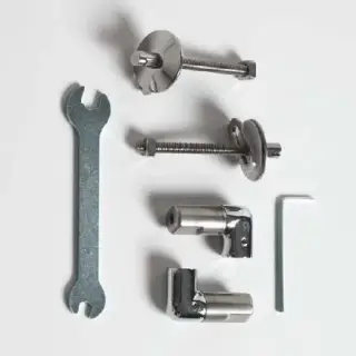 Петли для сиденья с механизмом плавного закрывания хром