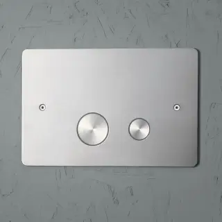 Клавиша Quadrodesign PC001/1.AS цвет-BRUSHED STEEL