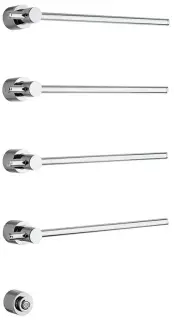 Полотенцесушитель электрический Margaroli M Sole 622.BB BLACK BRUSHED NICKEL