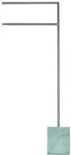 Держатель для полотенец Bertocci CARRARINO 124.4725.6050 мрамор Carrara/никель матовый