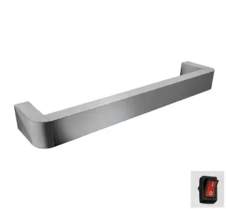 Полотенцесушитель электрический Margaroli M PANORAMA 681.BN+SWITCH BRUSHED NICKEL