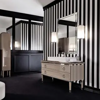 База под раковину Oasis Lutetia 0LUTCP207756137OR структура - глянцевый лак lino, элементы - золото