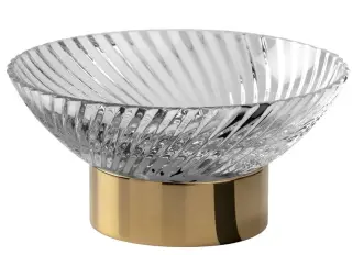 Мыльница Cristal&Bronze INFINI FS14-D1-601 прозрачный хрусталь/золото