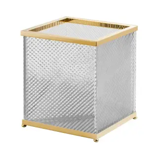 Корзина Cristal&Bronze INFINI FS14-D1-672 прозрачный хрусталь с огранкой Infini/золото