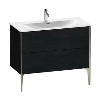 База под раковину Duravit XViu XV43030B116 Black Oak-16/рама champagne матовый-B1