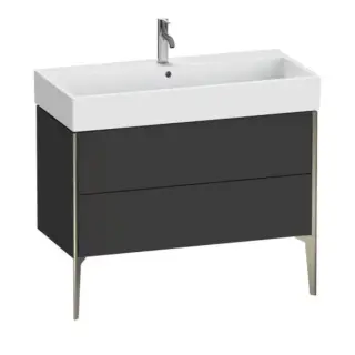 База под раковину Duravit XViu XV45370B180 Graphite Supermatt-80/рама champagne матовый-B1
