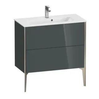 База под раковину Duravit XViu XV44890B138 Dolomiti Grey High Gloss-38/рама champagne матовый-B1