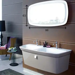 Зеркало для ванной BURGBAD Max 1 SICV090 F1039 K0012 цвет - reed high gloss