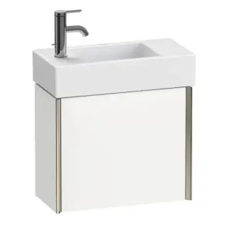 База под раковину Duravit XViu XV4232LB118 белый матовый-18/рама champagne матовый-B1