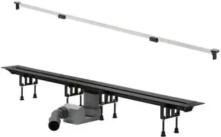 Трап для душа Advantix Vario (Х1), корпус произвольно укорачиваемый, с дизайн-вставкой 30-120*11*h9.5-16.5 хром глянец